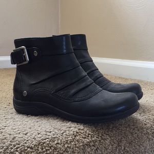 Black Clarks Ankle Boots